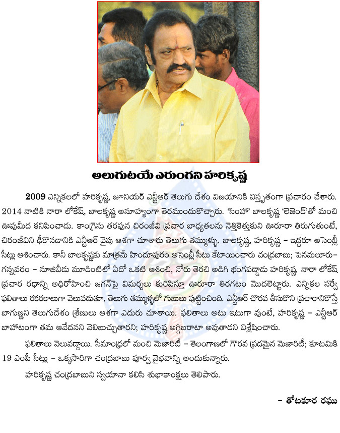 hari krishna,tdp,2014,comments  hari krishna, tdp, 2014, comments